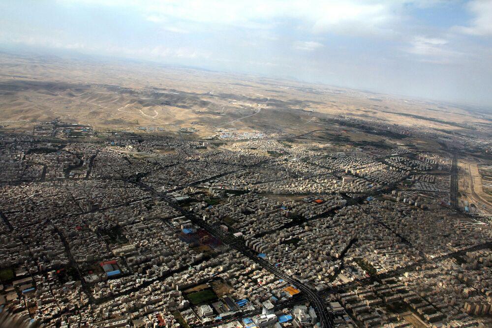 نمای هوایی از تبریز