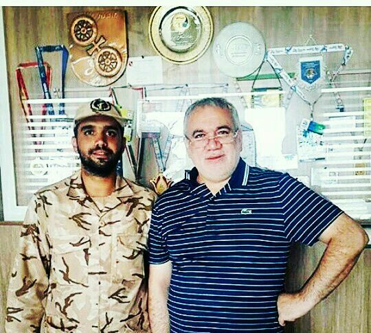 عکس جالب فتح‌الله‌زاده در کنار پسر سربازش!