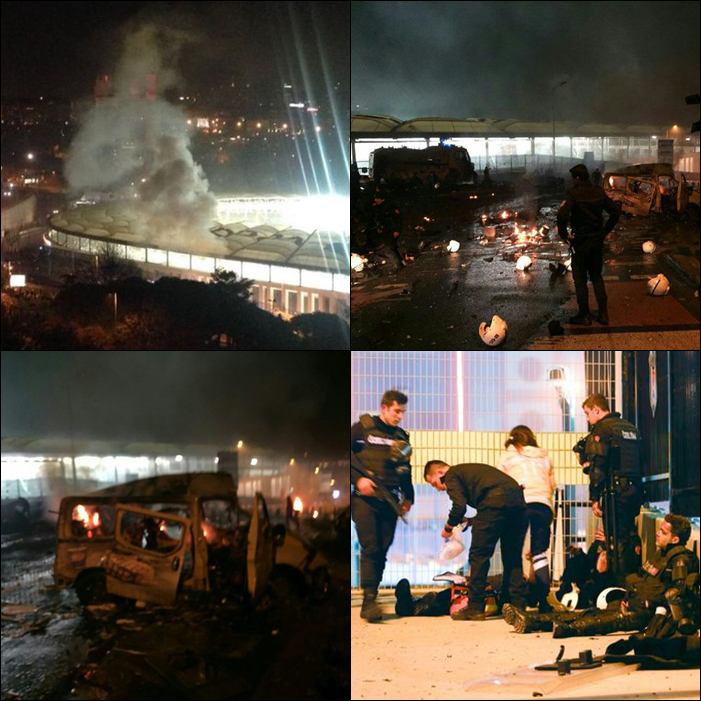 فوری/انفجار بمب در نزدیکی ورزشگاه بشیکتاش+تصاویر