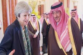 دیدار «ترزا می» با ولیعهد عربستان در ریاض