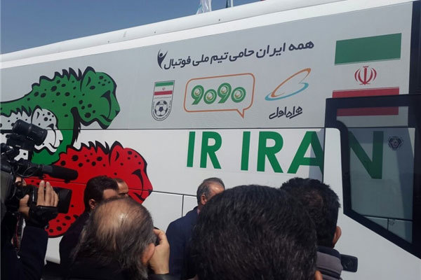 اتوبوس ویژه تیم ملی فوتبال ایران رونمایی شد