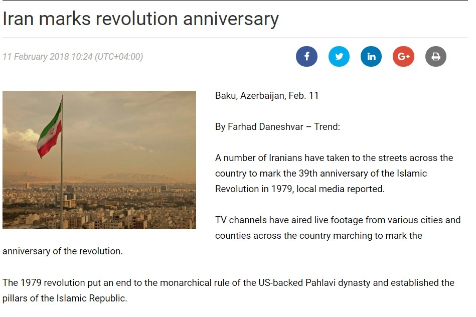 بازتاب گسترده راهپیمایی 22 بهمن در رسانه های جهان