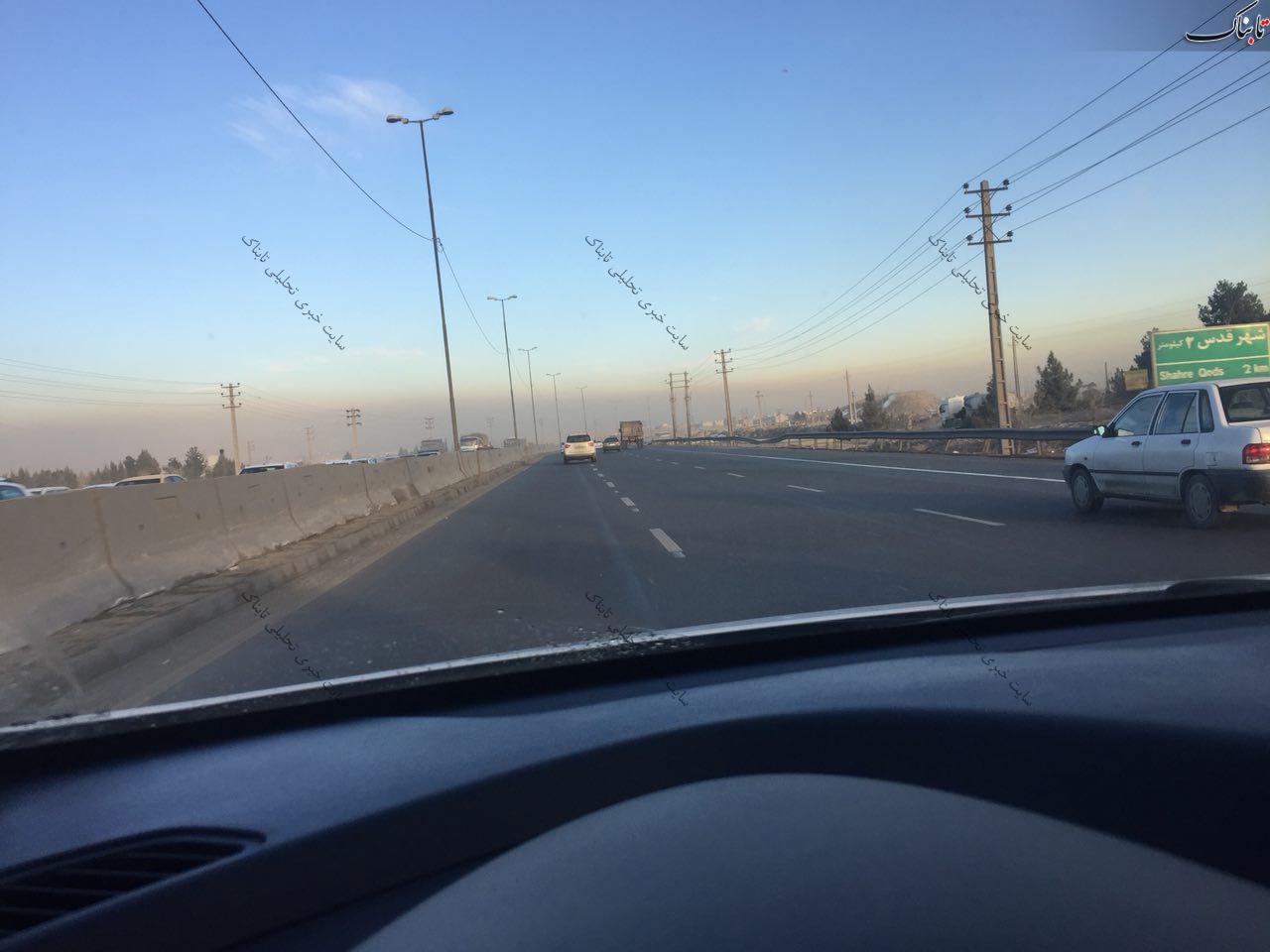 نمایی از آلودگی شدید هوا در تهران نمایی از آلودگی شدید هوا در تهران