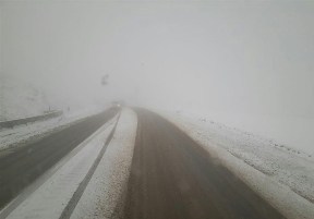 کولاک شدید در آزادراه تبریز ـ تهران