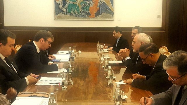 ظریف با رییسجمهور صربستان دیدار کرد