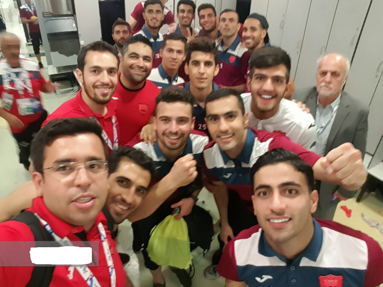 سلفي دسته جمعي سرخپوشان بعدازبردشيرين مقابل لخويا