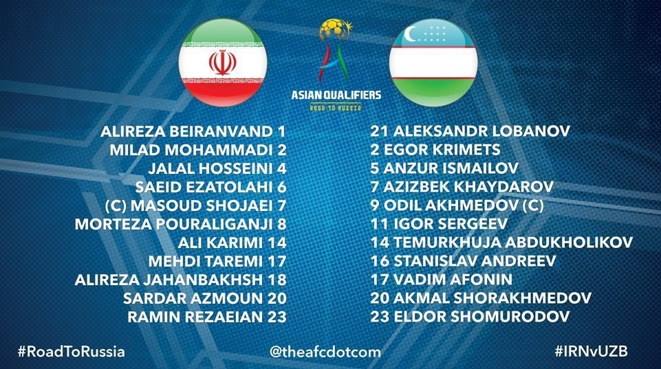 ترکیب ایران برای دیدار مقابل ازبکستان اعلام شد + عکس
