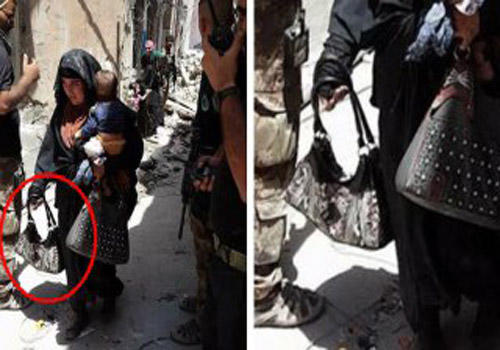 عملیات انتحاری زن داعشی با کودکی در آغوش