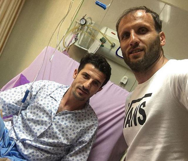 اقدام جالب مدافع پرسپولیسی درعیادت ازستاره مصدوم