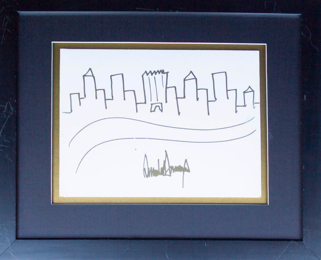۳۰۰۰۰ دلار ناقابل برای نقاشی عجیب ترامپ