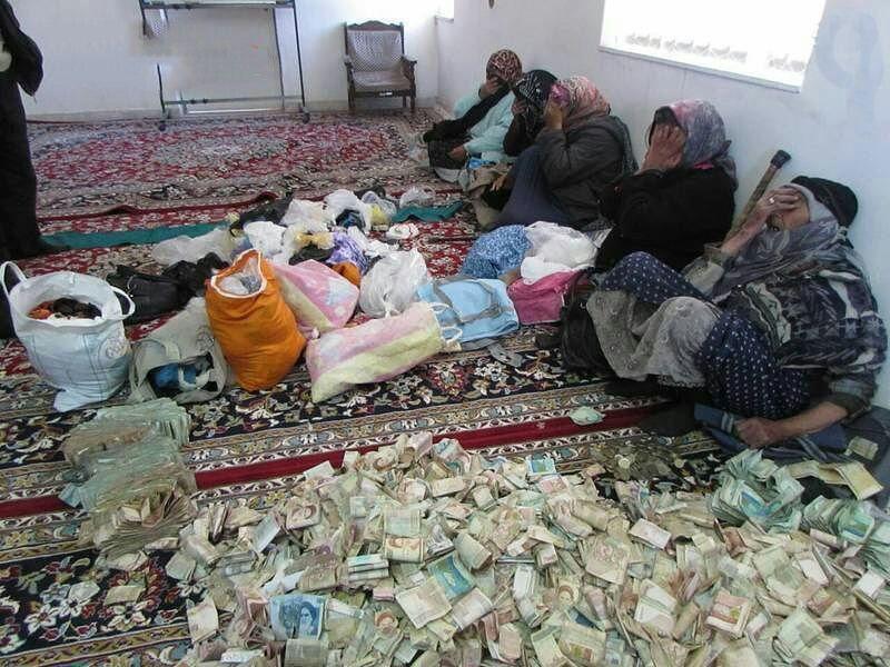 اموال و دارایی چند متکدی تهرانی در خانه‌شان