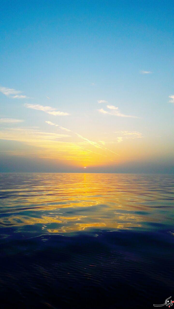 طلوع آفتاب در خلیج فارس- بندرعباس