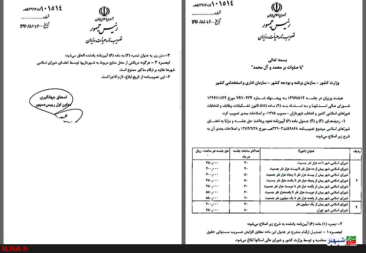 افزایش 2میلیونی حقوق اعضای شورای شهر تهران