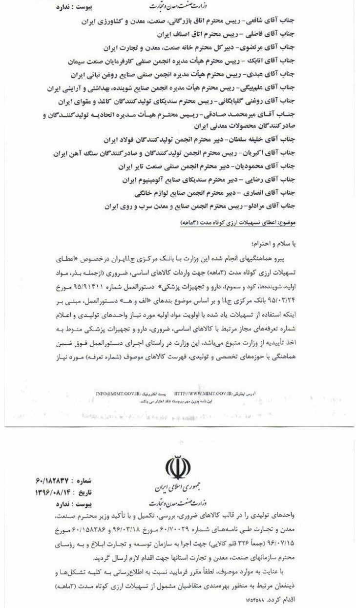 اعطای تسهیلات ارزی کوتاه مدت برای واردات ۳۲۶ قلم کالا اعطای تسهیلات ارزی کوتاه مدت برای واردات ۳۲۶ قلم کالا