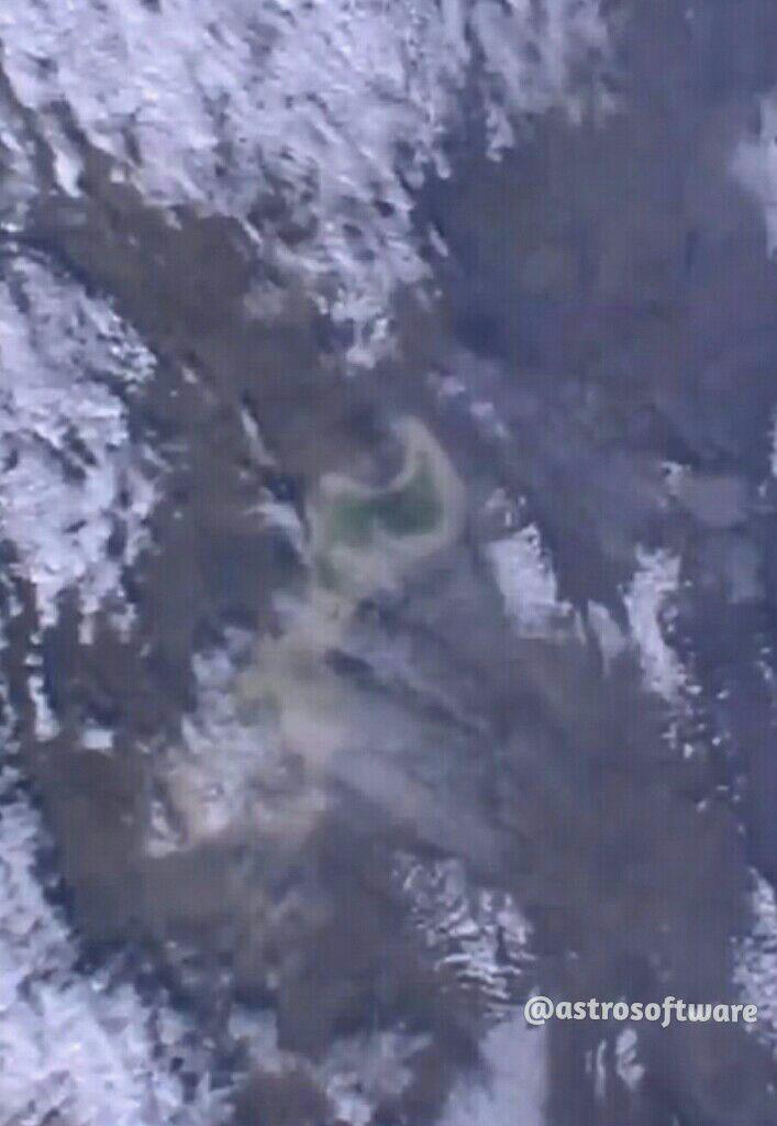 دریاچه ارومیه از دید ایستگاه بین المللی فضایی