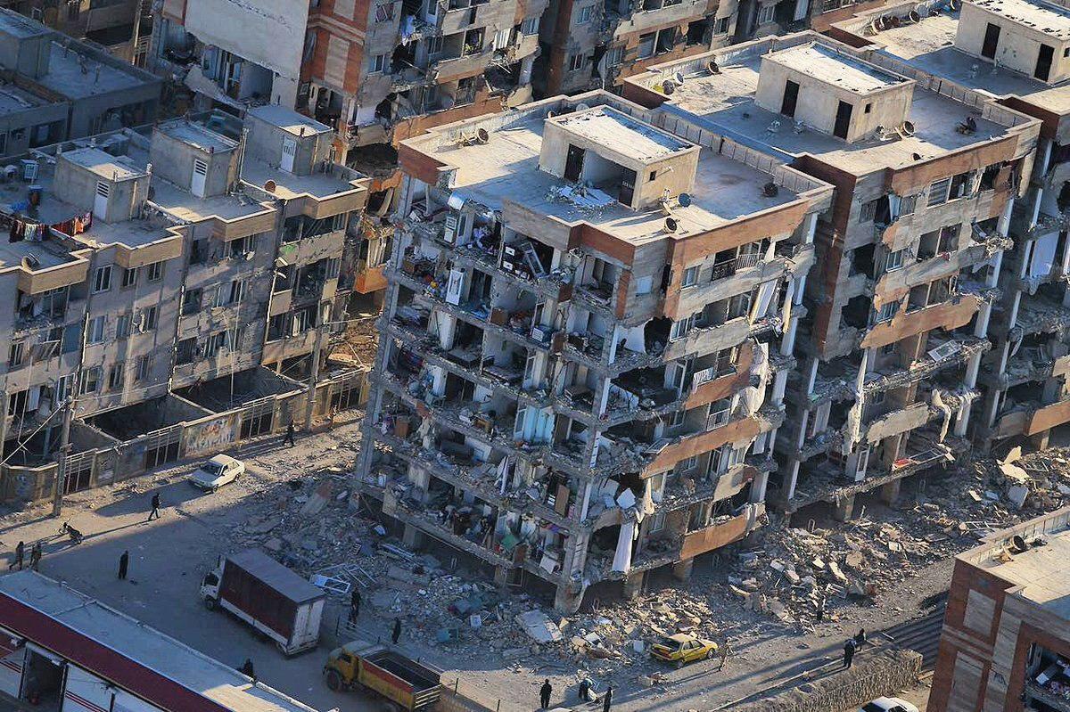 تخریب ساختمان های مسکن مهر در زلزله