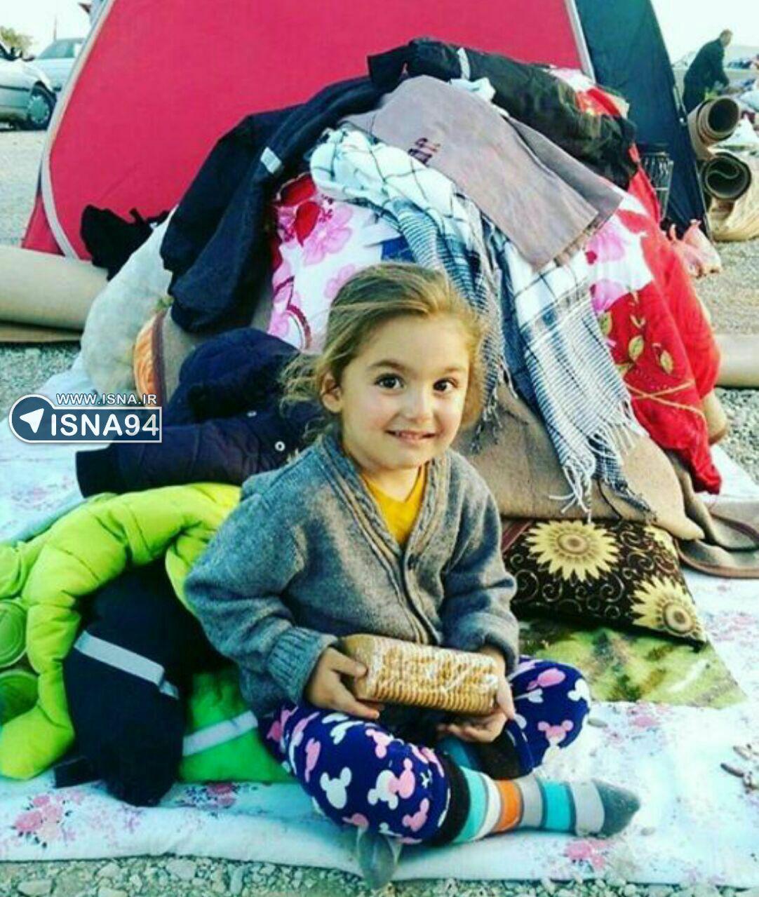 لبخند زیبا و امیدبخش دختر کوچک کرمانشاهی
