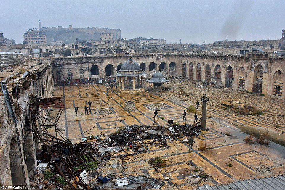 بازسازی مسجد اموی حلب با حمایت مالی روسیه