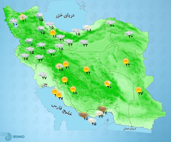 آخرین وضعیت آب و هوا و ترافیک جادهای؛ جمعه دهم فروردین ۹۷ آخرین وضعیت آب و هوا و ترافیک جادهای؛ جمعه دهم فروردین ۹۷