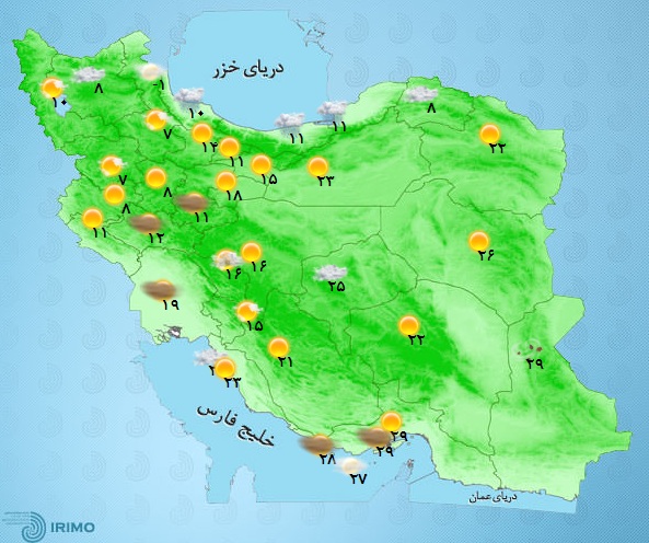 آخرین وضعیت آب و هوا و ترافیک جاده&zwnj;ای؛ شنبه یازدهم فروردین 97