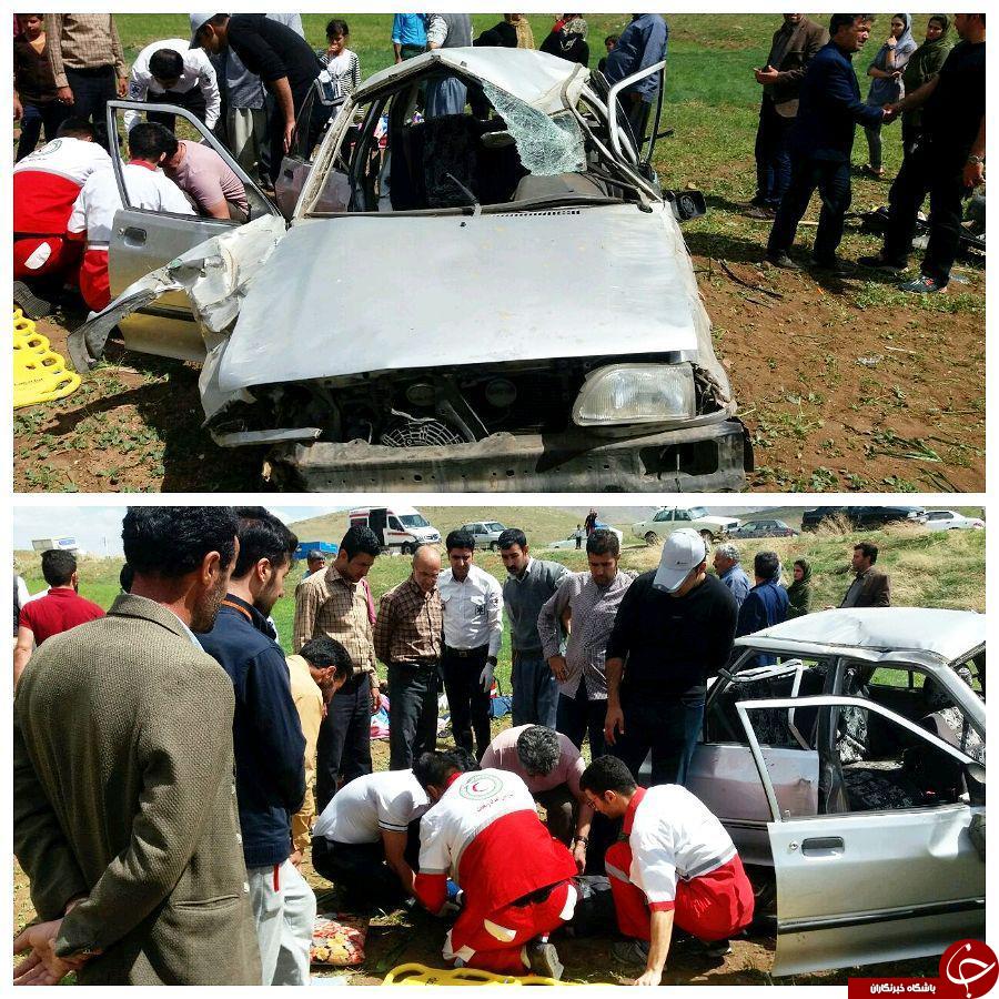 واژگونی خودرو پراید 4 مصدوم برجای گذاشت واژگونی خودرو پراید 4 مصدوم برجای گذاشت