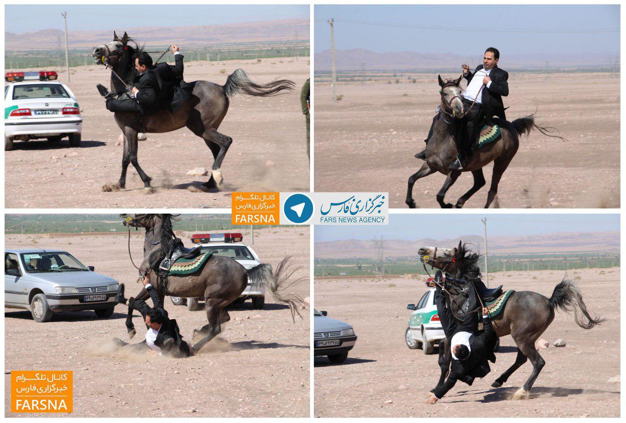 حادثه برای نماینده مرند و جلفا در حین سوارکاری حادثه برای نماینده مرند و جلفا در حین سوارکاری