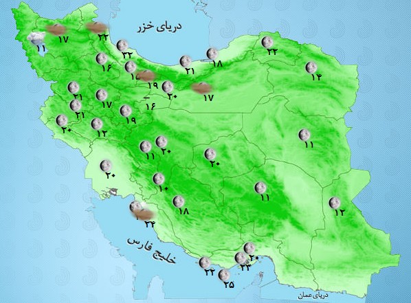 آخرین وضعیت آب و هوا و ترافیک جادهای؛ یکشنبه پنجم فروردین ۹۷ آخرین وضعیت آب و هوا و ترافیک جادهای؛ یکشنبه پنجم فروردین ۹۷
