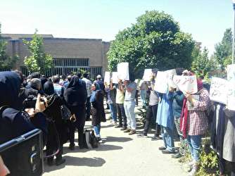 تجمع دانشجویان دانشکده علوم اجتماعی در اعتراض به احکام دانشجویان