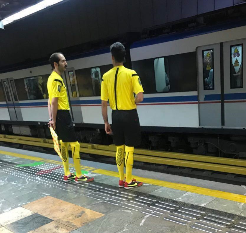 ماموران مترو تهران با لباس داوری!