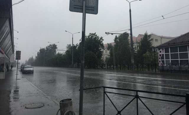 باران شدید باران در کازان باران شدید باران در کازان