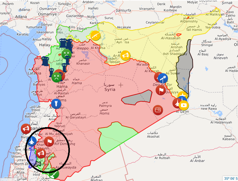 افزایش تنش ها در جنوب غربی سوریه و احتمال درگیری میان ارتش سوریه و آمریکا+ نقشه