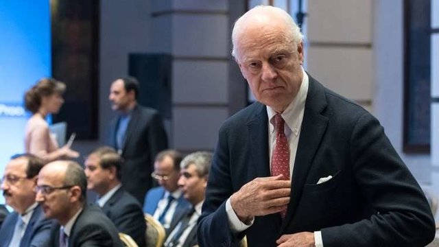 دیمیستور با نمایندگان روسیه، ایران و ترکیه دیدار میکند دیمیستور با نمایندگان روسیه، ایران و ترکیه دیدار میکند