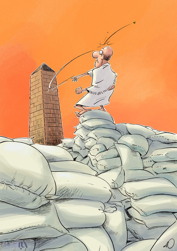 کاریکاتور: محتکر بزرگ در مکه حاجی شد!