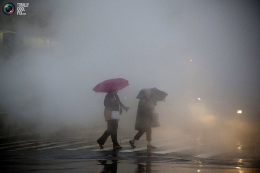 بارش شدید باران در نیویورک<br />
ANDREW KELLY/REUTERS<br />
