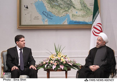 دیدار نخست وزیر سوریه با حسن روحانی رئیس جمهور