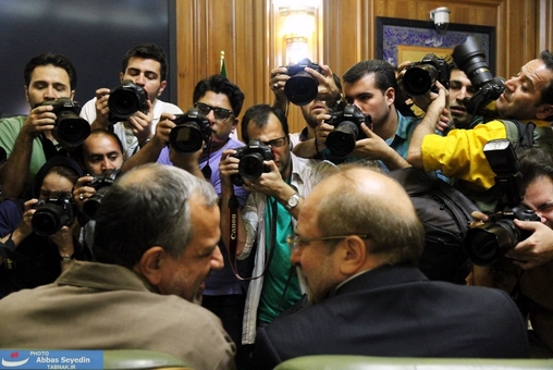 عطش عکاسان برای ثبت تصویر آقای شهردار تهران