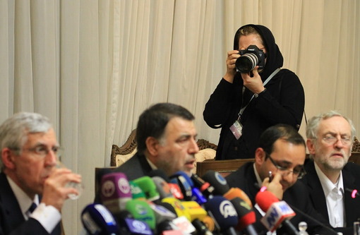 نشست خبری جک استراو در مجلسtabnak/ali alizadeh
