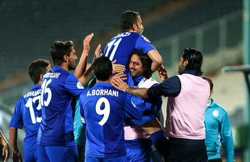 دیدار تیم های فوتبال استقلال و الریان قطر با پیروزی این تیم تهرانی به پایان رسید/ISNA 