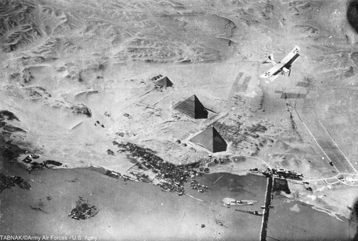 عکس هوایی ارتش آلمان از اهرام مصر