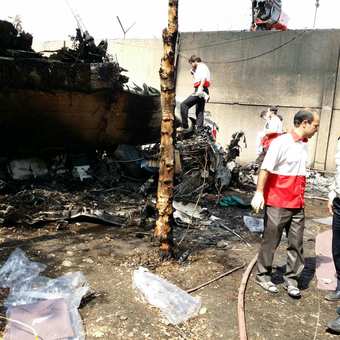 سقوط خونین یک فروند هواپیمای مسافربری حوالی مهرآباد 1