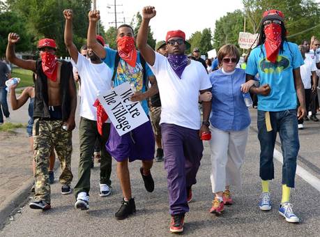 ادامه تظاهرات و اعتراضها به کشته شدن شهروند سیاه پوست آمریکایی در شهر فرگوسن./EPA
