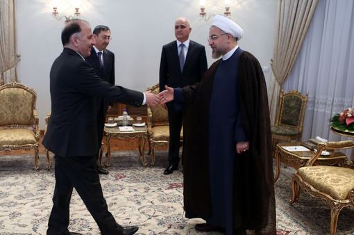 دیدار وزیر اقتصاد و صنعت جمهوری آذربایجان با رئیس جمهوری./IRNA 