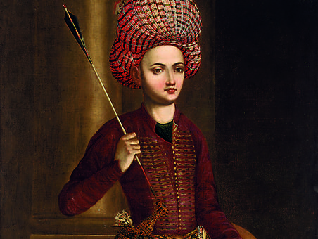 تصویر رنگ و روغن یک مرد اشراف زاده صفوی، 1650 تا 1700 میلادی، 