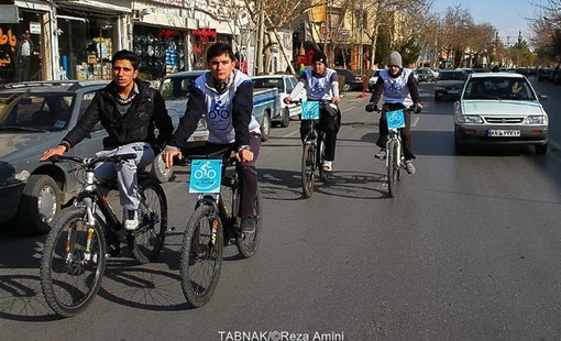  گزارش تصویری / دوچرخه لبخند به آسمان در اصفهان