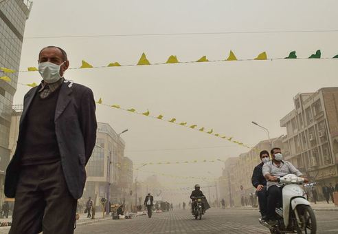آلودگی هوای اهواز./ISNA 