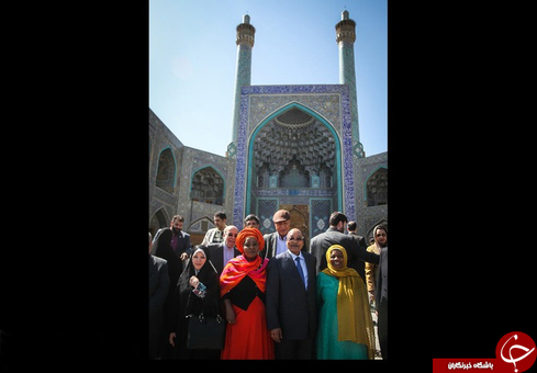 گردش رئیس‌جمهور آفریقای جنوبی در اصفهان