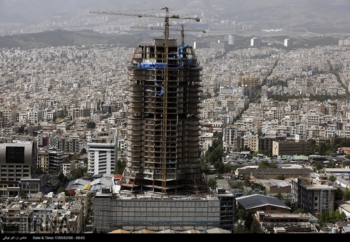 نمای هوایی از تهران و حومه