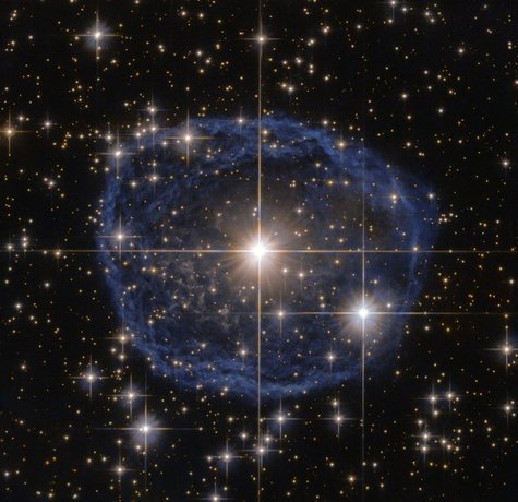 تصویر یک ستاره ولف-رایه موسوم به WR 31a در فاصله 30 هزار سال نوری در صورت‌فلکی کارینا
