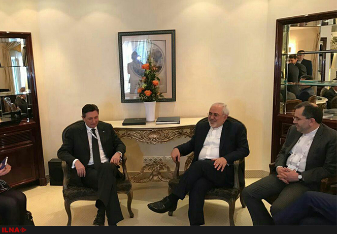دیدار و گفت‌وگوی محمد جواد ظریف وزیر امور خارجه جمهوری اسلامی ایران با رئیس جمهور اسلوونی در حاشیه کنفرانس امنیتی مونیخ نیز لحظاتی پیش انجام شد.