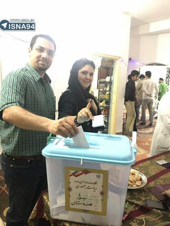 حضور ایرانیان مقیم هندوستان در پای صندوق های رای

